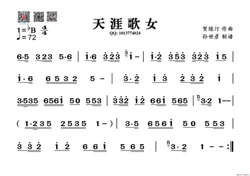 天涯歌女和弦谱(歌曲天涯歌女简谱歌词)