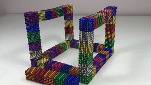 创意手工制作 磁力球做立方体 