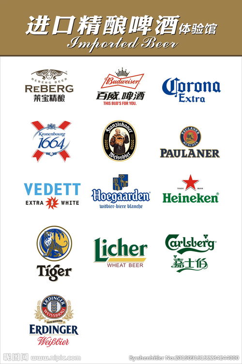 各类进口啤酒矢量logo图片 