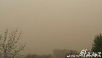 第一轮沙尘暴到北京 漫天黄沙 
