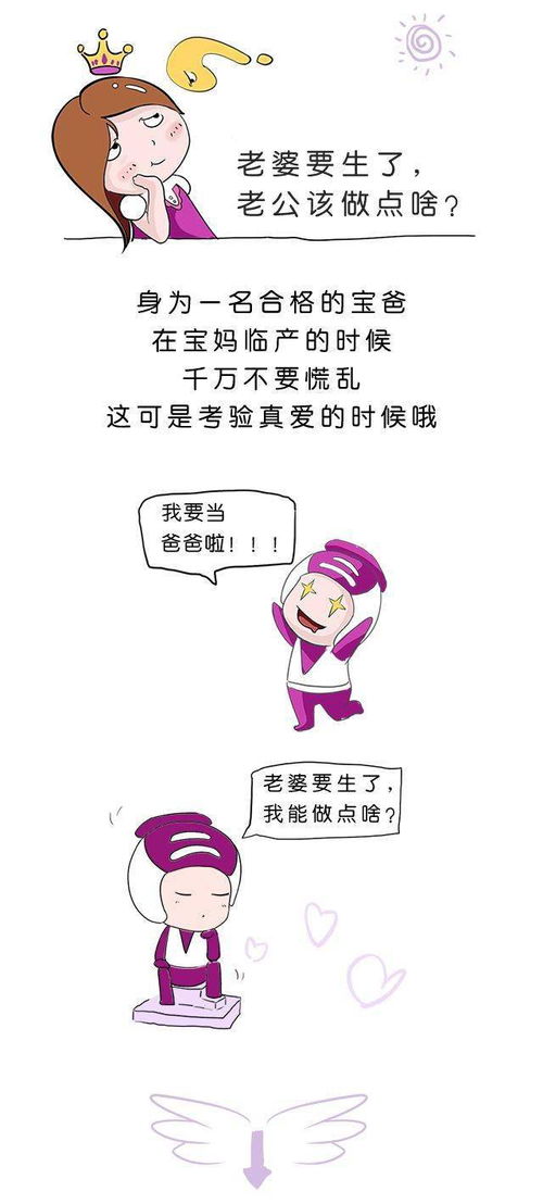 微漫画 老婆要生了,老公该做点啥呢 