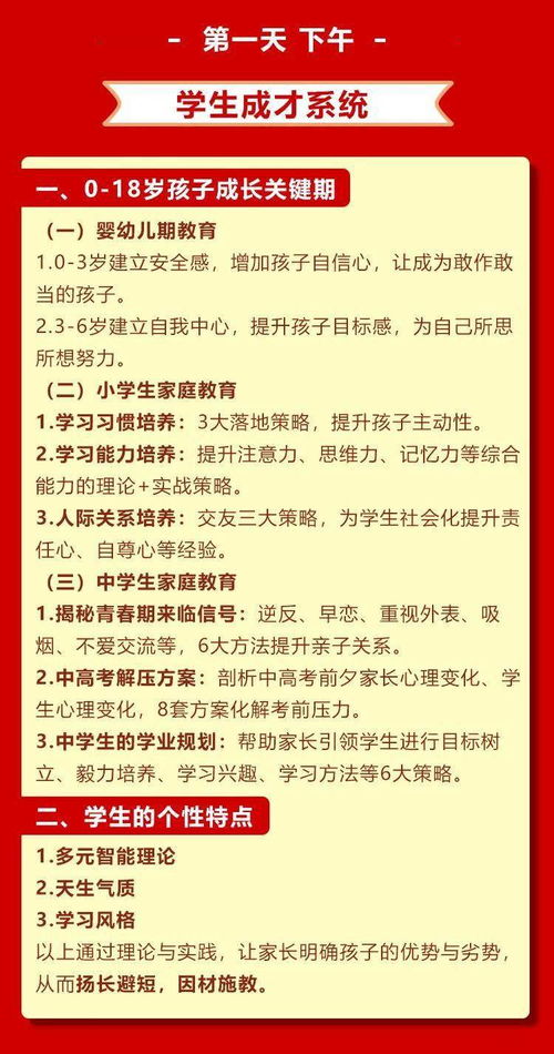 当代家庭教育 家庭教育变现系统 方案班 加速业绩增长的实战地图