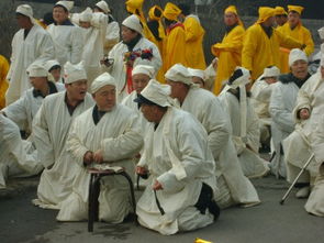 山西葬礼风俗之送棺,披麻戴孝者达百人之多