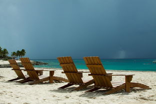 沙滩椅,风暴,海滩,沙,夏天,海洋,海岸,假期,云,雨,暴风雨,雷暴 