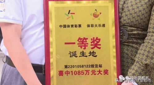 长春一市民3块钱买大乐透,喜中1085万