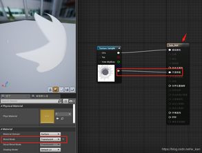 UE4 用PNG 图片,制作含透明度材质球