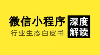 微信小程序行业生态白皮书 深度解读