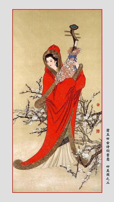 中国古代四大美女,有她们真人的图片吗 