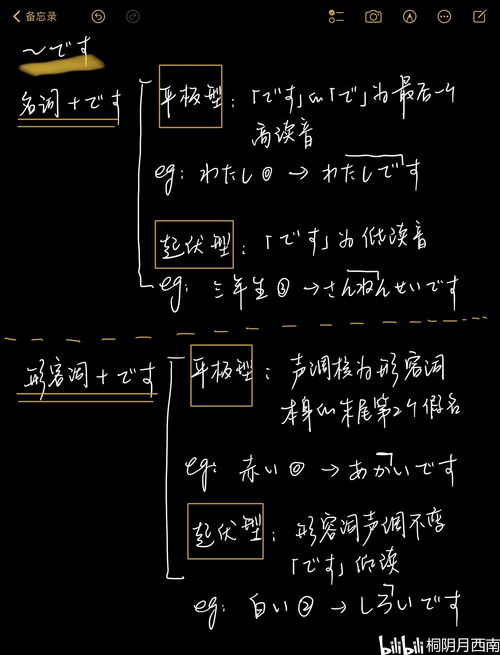 日语声调规律的简单整理 一