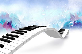 梦幻背景白色钢琴音乐符飘动黑白键元素图片素材 psd模板下载 52.64MB 点线面大全 花纹边框 