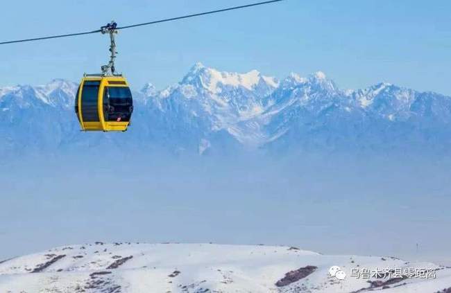 新疆首条高速缆车开通 高山滑雪和高山旅游开起加速度