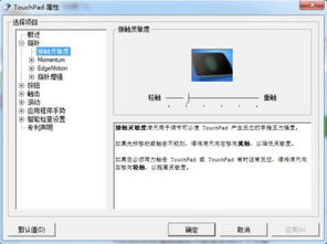 如何调整触摸板的灵敏度和其他设置？