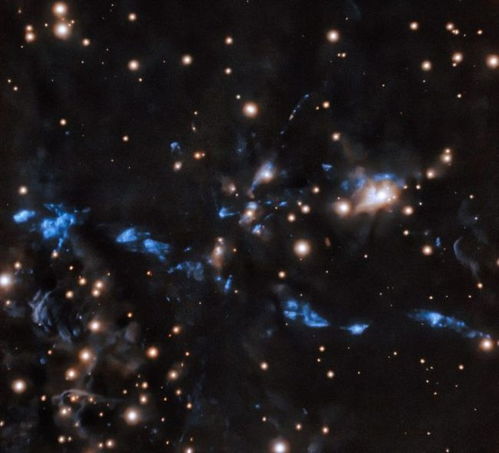 双子座南望远镜的自适应光学系统捕捉到年轻恒星喷流的清晰图像