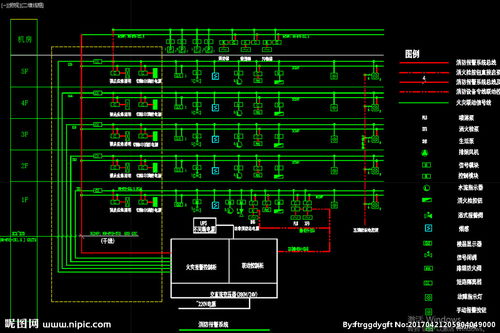 电气 消防报警系统图图片 