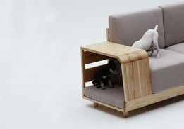 韩国宠物家具品牌新品 白蜡木宠物沙发 