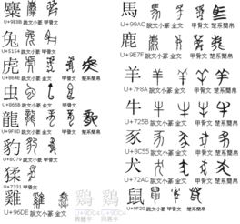 甲骨文十二生肖文字图 图片搜索