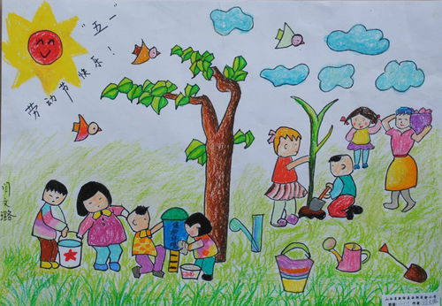 2020五一劳动节的小学生简单画画 劳动节简单绘画作品 