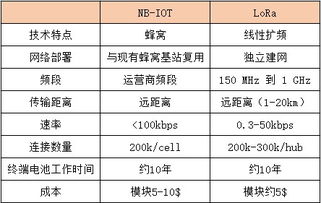 LoRa与NB IoT主要对比分析 哪个物联网标准在未来更具优势 