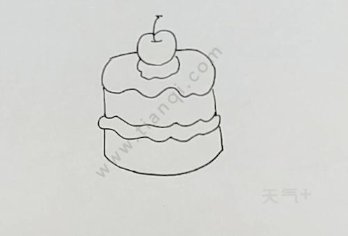 蛋糕怎么画简单又好看 生日蛋糕简笔画