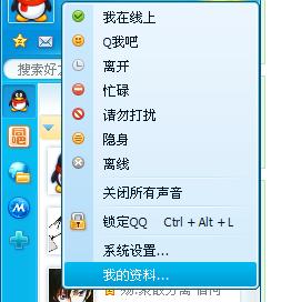 2009新版QQ的个人设置在哪 