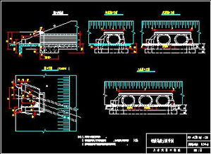圆管涵标准图 钢筋混凝土圆管涵八字式洞口构造图