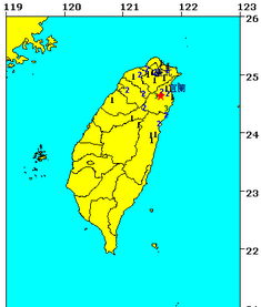 台湾宜兰县发生4.5级地震 