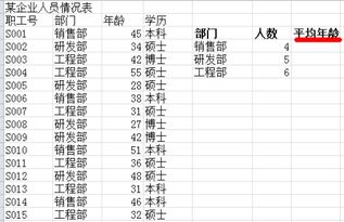 excel怎样用SUMIF来计算平均年龄 