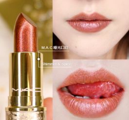 mac shimmer spic试色 mac口红shimmer spic和cb96哪个好看