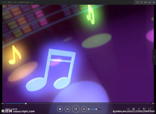 跳动的音符 LED 动态 背景 