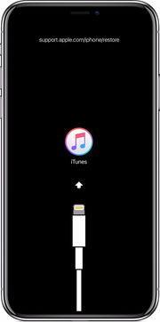 iPhone X充电时一直开不了机,一直出现闪logo,长按音量键和锁屏键出现iTunes和数据线插入的标志 