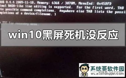 win10电脑黑屏点任务管理没反应