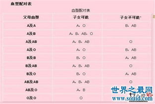 你知道血型遗传规律表是干什么的吗,据说是能进行亲子鉴定 