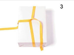 礼物盒包装丝带系法