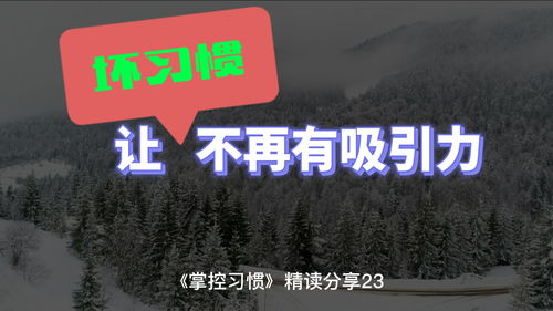 掌控习惯 精读分享23 反用习惯第二定律,强调改掉坏习惯带来的好处,让坏习惯不再有吸引力 