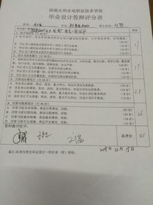 毕业论文评审材料自评表