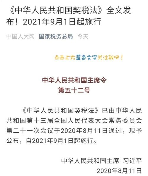 真的假的 新 契税法 颁布 明年9月1日起施行 买房成本要增加