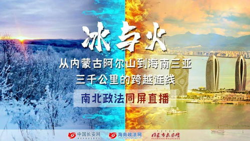 你在北方看雪,我在三亚晒太阳 元旦我们 南北 同屏