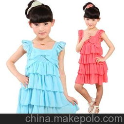 洛巴兔品牌童装女童夏装2012儿童裙子新款雪纺裙连衣裙韩版吊带裙图片 