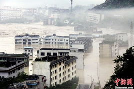 四川暴雨三桥梁垮塌老北川被淹 