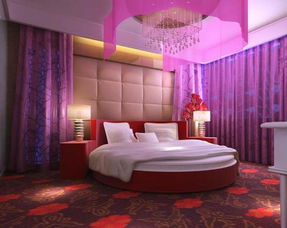 彩雕背景墙工装家具工装现代风格酒店豪华包间装修效果图现代风格床图片 