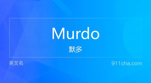 英文名Murdo 的意思 性别含义寓意及印象是什么 英文名 911查询 