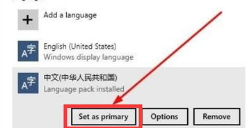 win10专业版语言高级设置