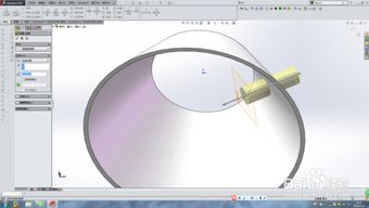 solidworks如何在圆台上画孔 