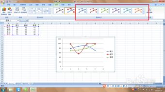 Excel 2007 中,怎么设置散点图 