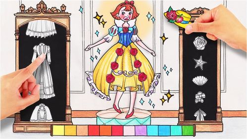手绘定格动画 女孩子试穿可爱的洛丽塔服装,真好看 