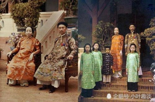 百年前越南老照片 穿汉服的官员,吸食鸦片的美女,到处都是汉字