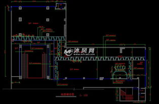 时尚网吧CAD设计施工图