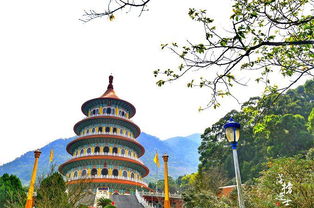 台湾天元宫,赏樱花的网红景点,不仅免门票还是俯览美景的好地方