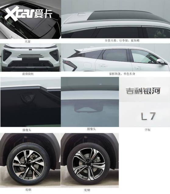 定位为 家庭首选智能电混SUV 吉利银河L7或将在二季度上市