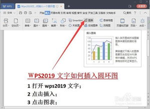 Wps2019文字中如何插入圆环图 